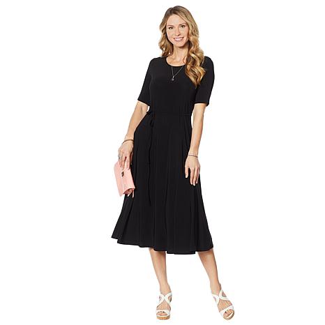 nina leonard midi dress