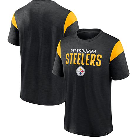 Men's Mitchell & Ness Heathered Gray Pittsburgh Steelers Big