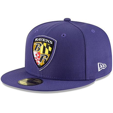 Baltimore Ravens MARYLAND-FLAG Red Fitted Hat by New Era