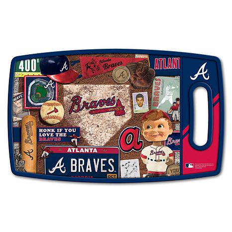 Officially Licensed MLB Retro Series Cutting Board - Atlanta Braves