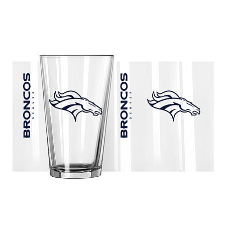 Officially Licensed NFL 16oz. Team Wordmark Game Day Glass, Titans