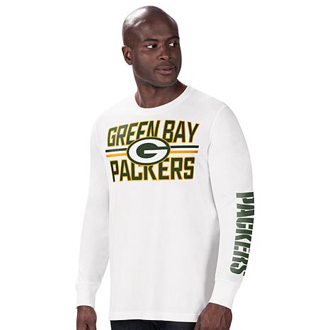 NFL Onfield Apparel Dri-Fit Green Bay Packers Gray Graphic T-Shirt