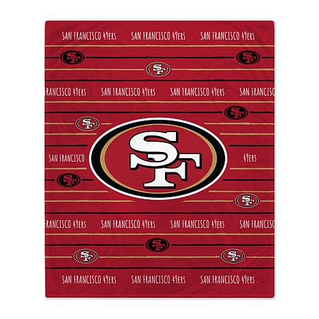 Pegasus Sports NFL Retro Jazz Oversized Throw Blanket San Francisco 49ers 60x80