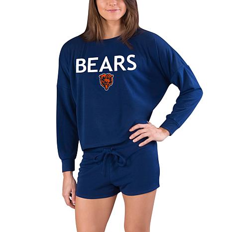 NFL Team Apparel Men's Chicago Bears Navy Mainstream Terry Shorts