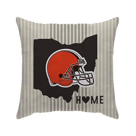 Officially Licensed NFL Cleveland Browns Home State Duck Décor Pillow