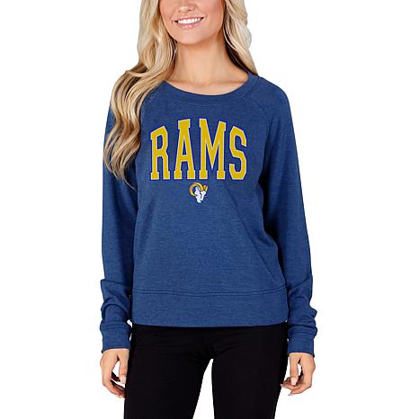 Concepts Sport NFL Marathon Ladies Los Angeles Rams Knit L/S Hoodie, Small