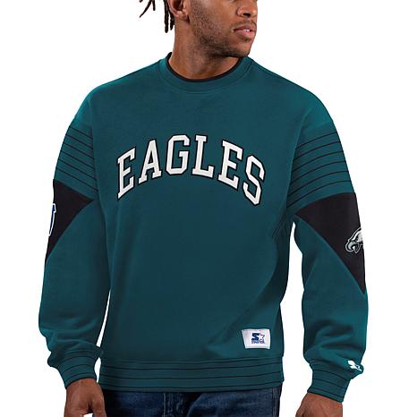 Football Fan Shop Officially Licensed NFL Crew-Neck Sweatshirt by Starter - Eagles