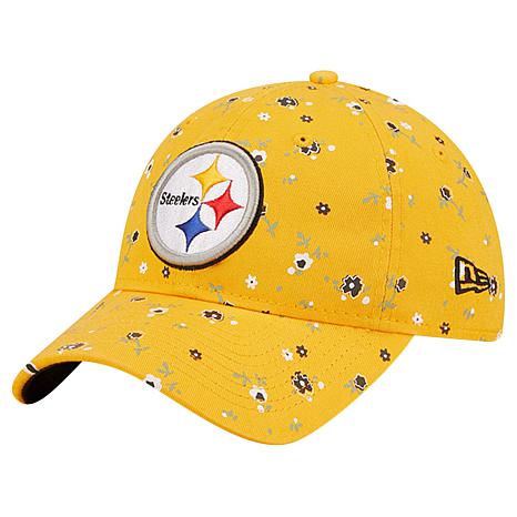 New Era Pittsburgh Steelers Faux Leather Hat Mens Adjustable Snap Back Cap  *READ