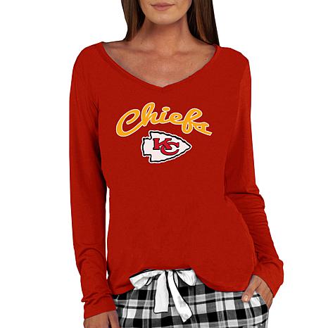 Concepts Sport NFL Marathon Ladies Kansas City Chiefs Knit L/S Hoodie, X-Large