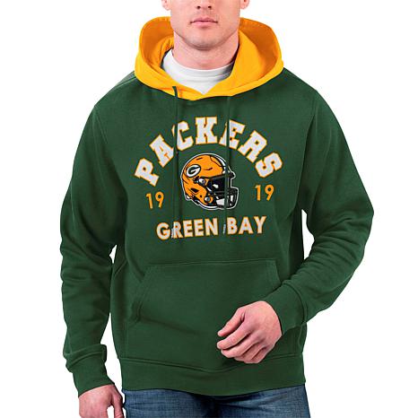 Football Fan Shop Officially Licensed NFL Men's Black Label Fleece Hoodie by GIII - Packers