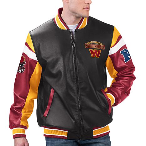 Washington football best sale team leather jacket