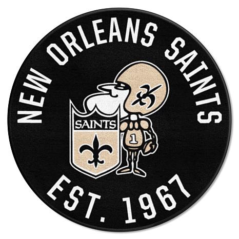 New Orleans Saints Round Distressed Sign - 9277391, HSN