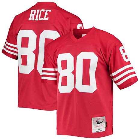 Men's Mitchell & Ness John Taylor Scarlet San Francisco 49ers 1990 Legacy Replica Jersey