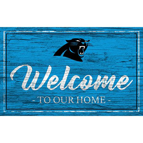 Carolina Panthers 12 Team Color Flag Sign