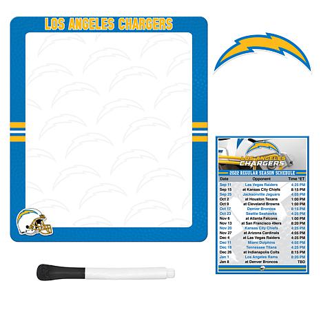 Officially Licensed NFL Team Schedule Magnet Set - Chargers