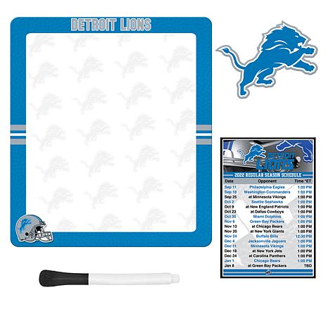 Officially Licensed NFL Team Schedule Magnet Set - Lions