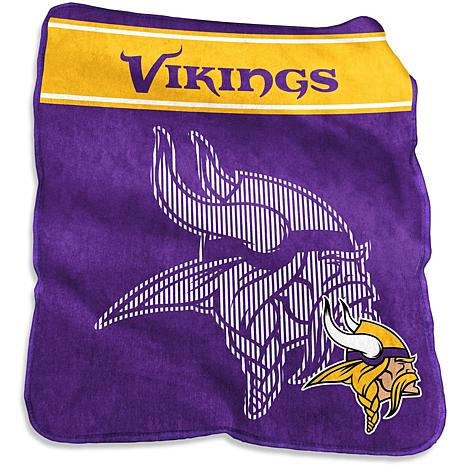 New NFL Minnesota Vikings Soft Micro Rasche Large Throw Blanket 46 X 60