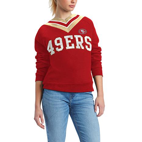 Officially Licensed NFL Women's Heidi Sweatshirt by Tommy Hilfiger - Patriots