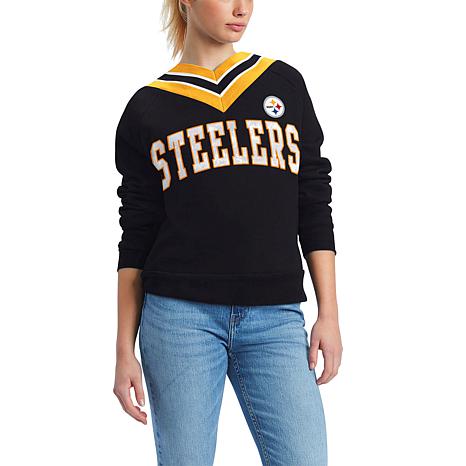 Officially Licensed NFL Women's A-Game Fleece Sweatshirt by Glll - Steelers