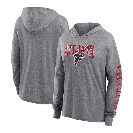 Officially Licensed NFL Women's Long Sleeve Hoodie T-shirt - Falcons