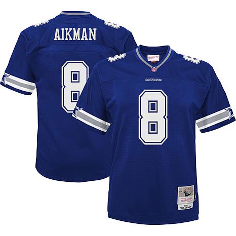 Youth Mitchell & Ness Troy Aikman Navy Dallas Cowboys Retired Player Legacy Jersey Size: Small