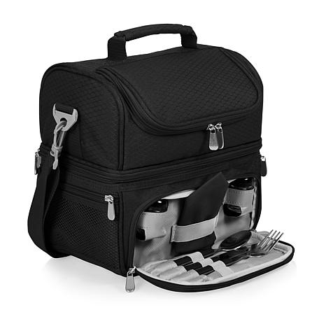 Picnic Time Pranzo Lunch Cooler Bag Black HSN