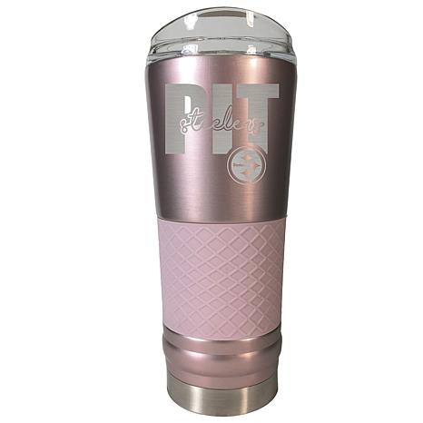 Pittsburgh Steelers Pink Sleeve Travel Tumbler