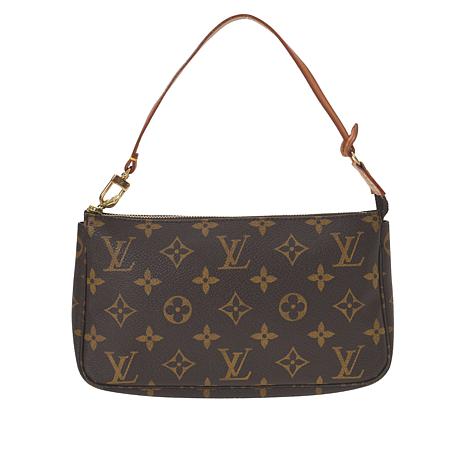 Pochette accessoire handbag Louis Vuitton Brown in Polyester