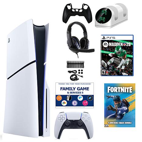 PS5 ソフトセット PS5 Slim Chaos with Madden 26, Accessories Kit & Voucher | HSN