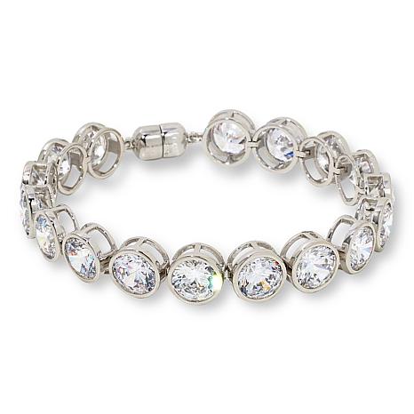 Radiance by Absolute™ Couture Bezel-Set Magic Magnet Clasp Bracelet