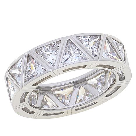 Radiance by Absolute™ Simulated Diamond Trilliant-Cut Eternity