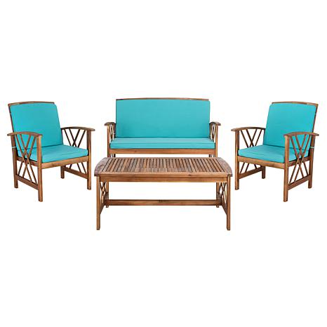 Safavieh Fontana 4-piece Outdoor Living Set - 8008172 | HSN Safavieh Fontana 4-piece Outdoor Living Set - 8008172 | HSN on Safavieh Fontana Patio Set id=39091