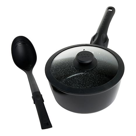 Safe-T-Grip 9 and 11 Ceramic Nonstick Fry Pans with Lids - 20803450