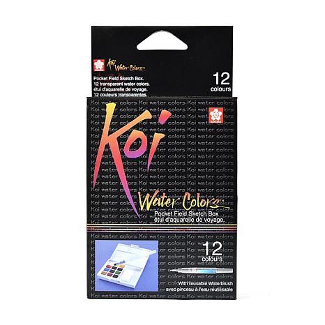 Sakura Koi Watercolors Pocket Field Sketch Box Set - 36 colors - 8815187, HSN