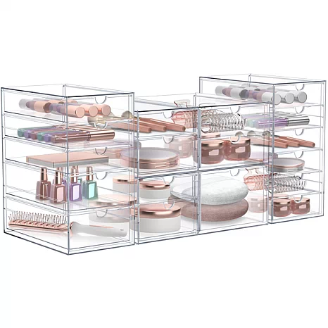 Sorbus 4-pk Makeup Organizer With 18 Drawers - 23523473 | HSN