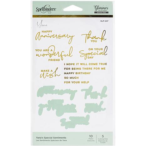 Spellbinders Glimmer Hot Foil Plate and Die - Special Sentiments - 20484250