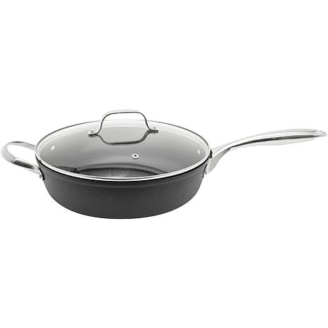 11-In. Nonstick Aluminum Deep Fry Pan with Lid, 1 - Harris Teeter