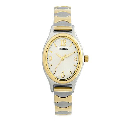 Timex Women's 2-Tone Classic Expansion Band Dress Watch