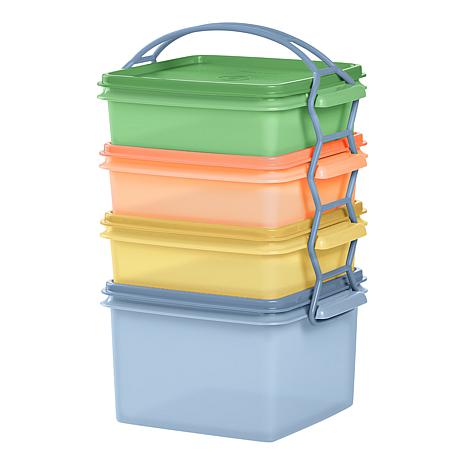 Tupperware® 9-piece Carry-All Sheer Stackable Container Set | HSN
