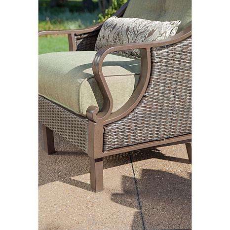 ventura piece furniture outdoor glide 4pc hanover seating sofa ceramic tile chairs coffee table buydig