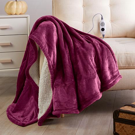 warm and cozy heated throw