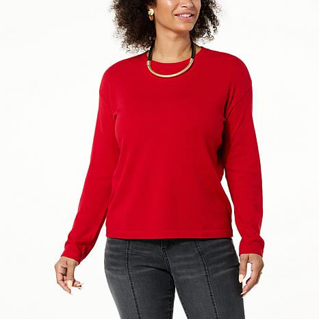 WynneCollection SoftKNIT Cashmere-Blend Layering Sweater