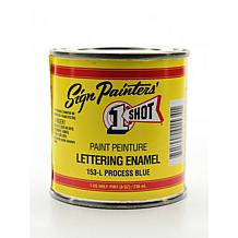 1-Shot Lettering Enamel Half Pint - Process Blue 153L
