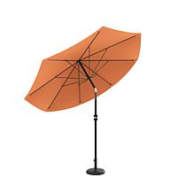 10' Auto-Tilt Patio Umbrella with Easy Crank - Terracotta
