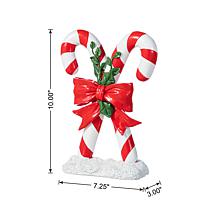 10" H Christmas Resin Candy Cane Table Decor