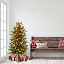 10' Slim Franklin Fir Artificial Christmas Tree - 900 Clear Lights