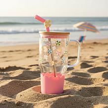 10 Strawberry Street Adria Hydration Travel Tumbler, Beach Umbrella