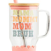 10 Strawberry Street Adria Hydration Travel Tumbler, Mom to Bruh