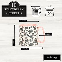 10 Strawberry Street Bella Black Cat Bows, Set of 4