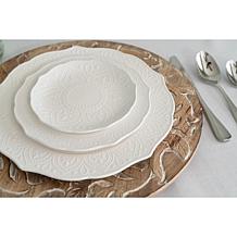 10 Strawberry Street Dahlia 10.5" Dinner Plate Set of 6